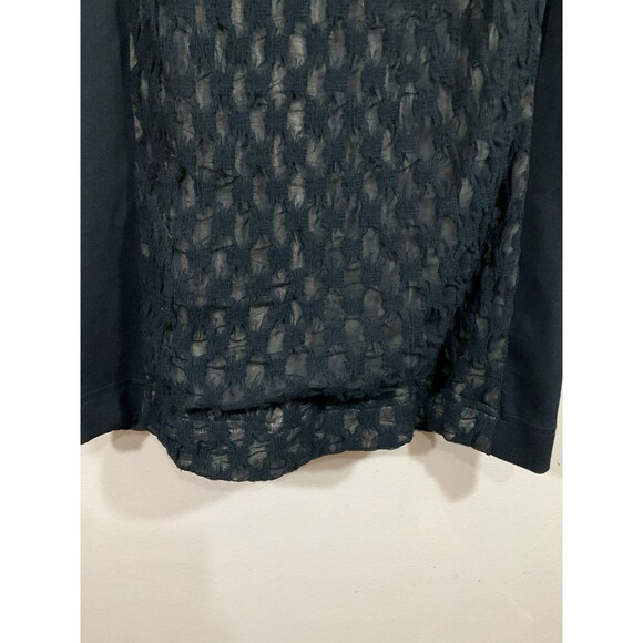 Sara Campbell Womens Mesh Overlay Midi Dress 4 Black Whimsigoth Cocktail Party - Picture 8 of 8